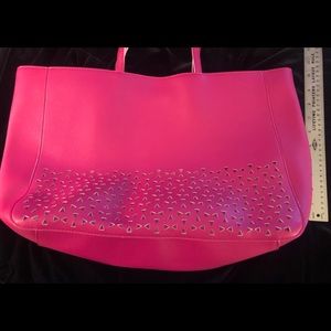 Hot pink, Bath and Body Works tote